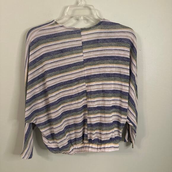 Sadie and Sage women’s small striped, spliced, knit sweater top - Picture 7 of 9